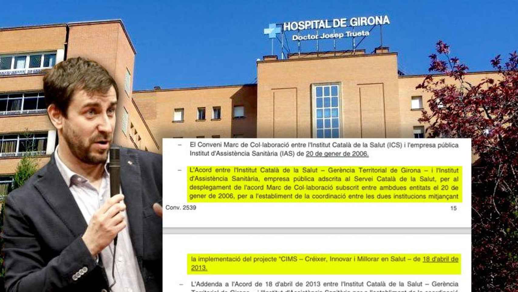 El consejero catalán de Salud, Toni Comín (en la imagen), deroga el polémico proyecto CIMS.