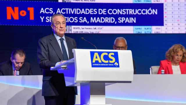El presidente de ACS, Florentino Pérez, en una junta de accionistas de la compañía / EP