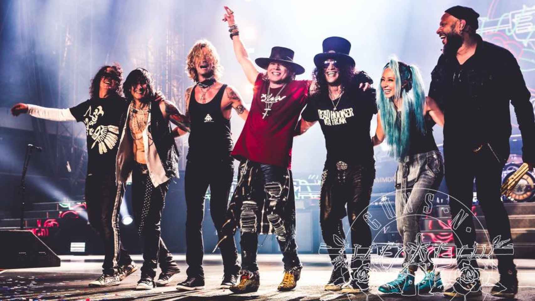 Guns N' Roses en uno de sus últimos conciertos / GUNSNROSES.COM