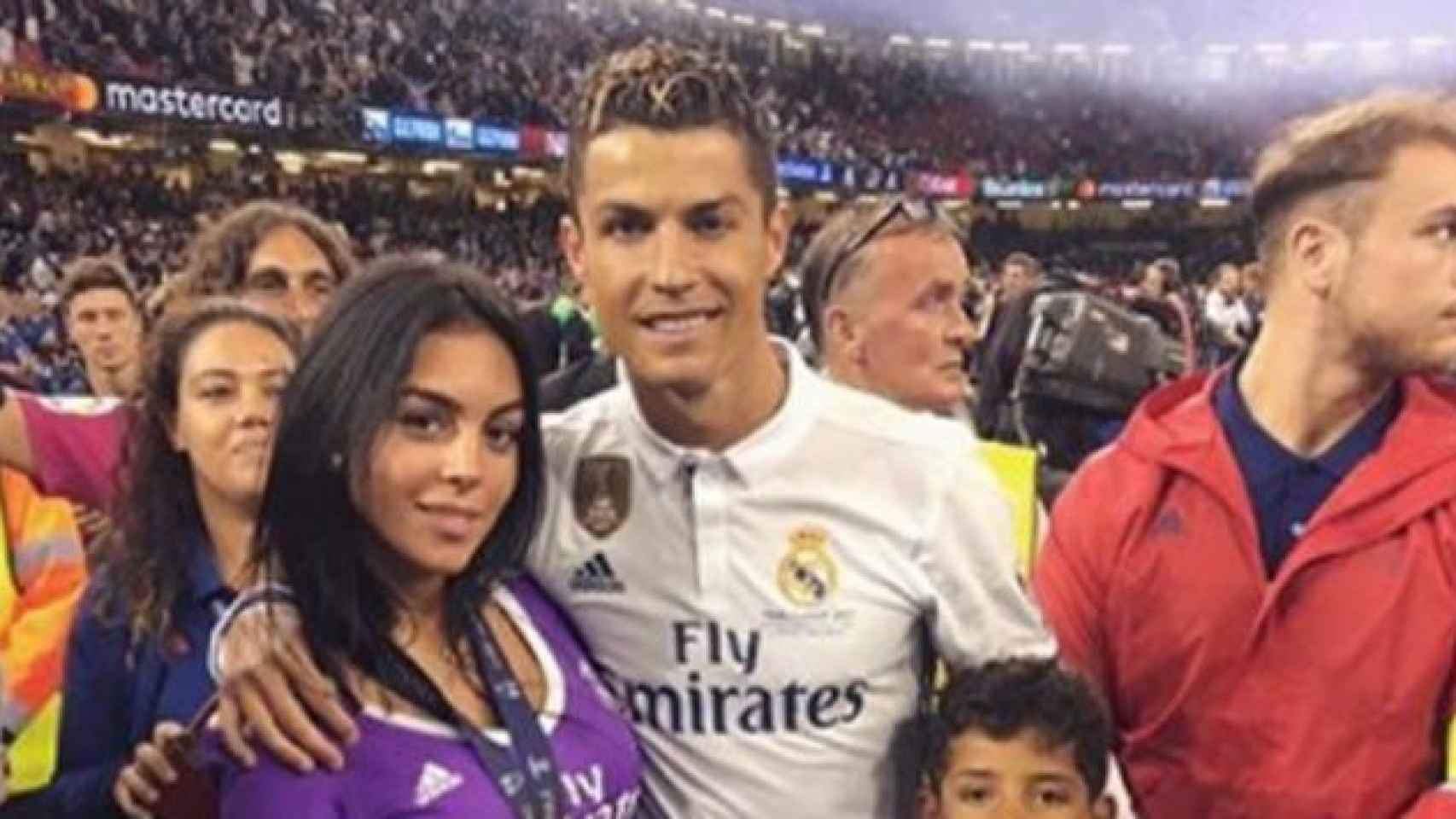 Georgina Rodríguez y Cristiano Ronaldo celebran un título del Real Madrid / CD