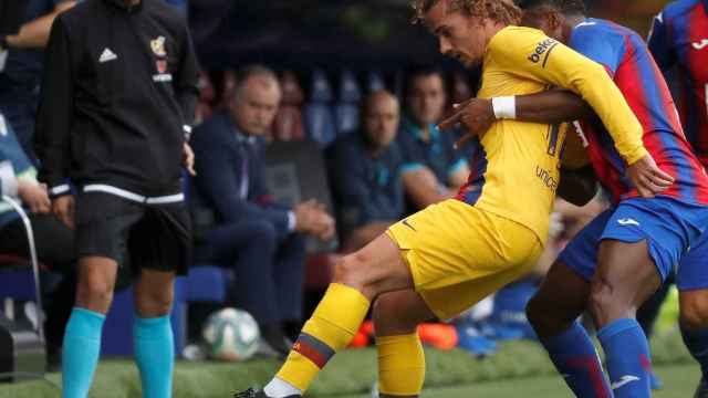 Griezmann en el duelo contra el Eibar / EFE