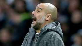 El técnico del Manchester City, Pep Guardiola, durante un partido / EFE