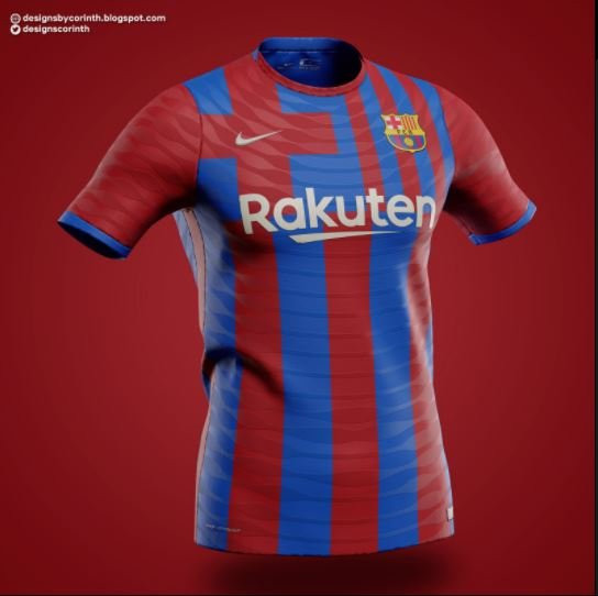 La nueva camiseta del Barça según 'Footy Headlines'