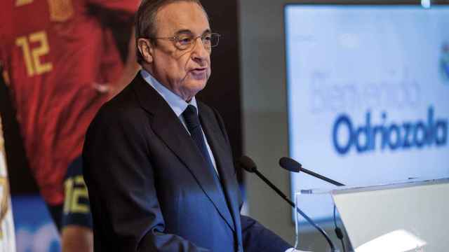 Florentino Pérez en una presentación del Real Madrid / EFE