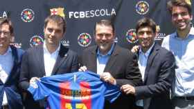 Àlex Isern y Marc Segarra, fundadores de ISL Fútbol, en un acto del Barça / FCB
