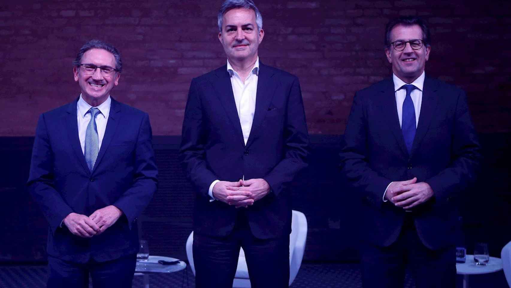 Jaume Giró, Víctor Font y Toni Freixa en un debate / EFE