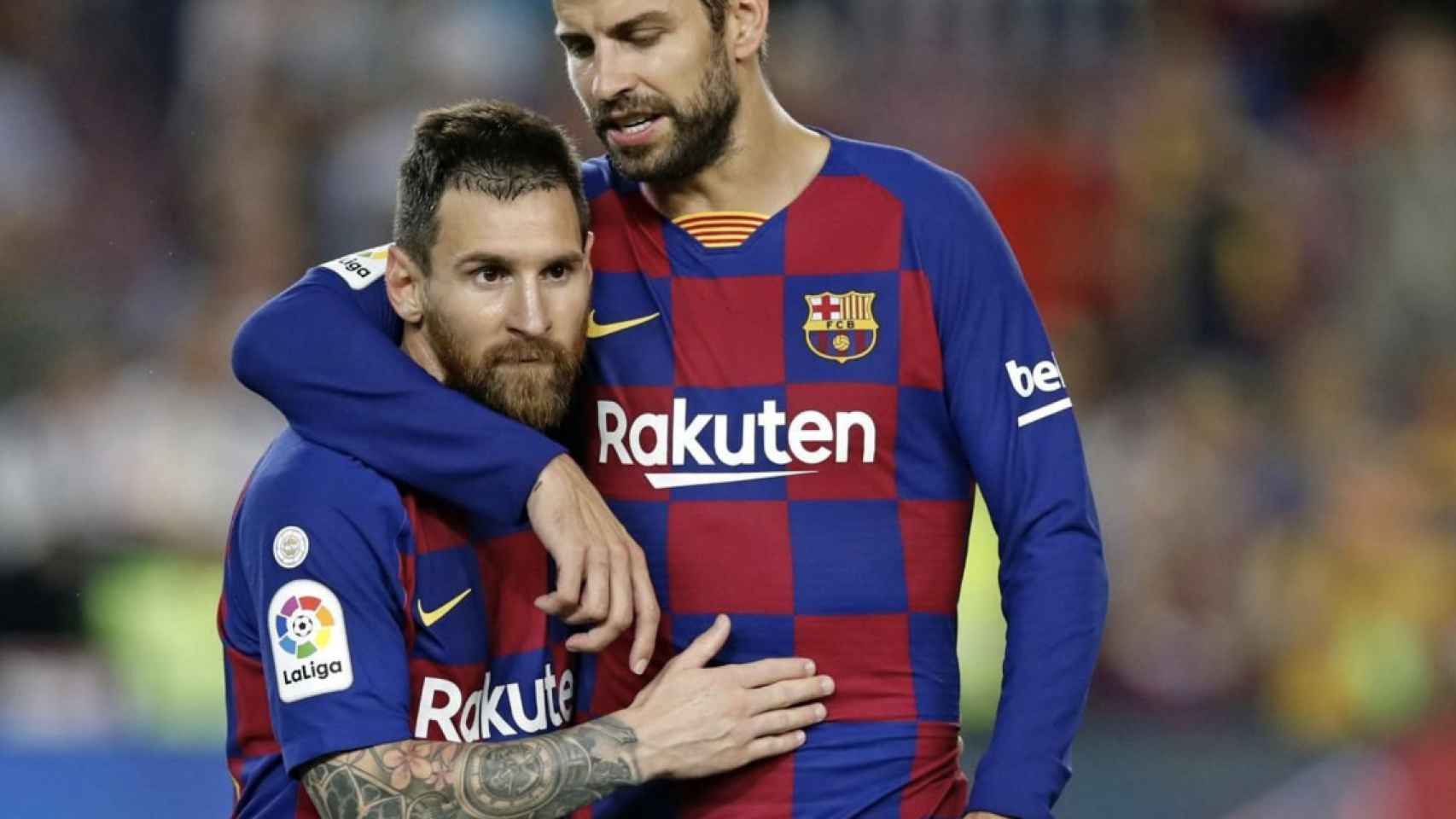 Una foto de Messi y Piqué durante un partido del Barça / FCB