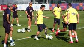 Leo Messi entrenando con el Barça / FC Barcelona
