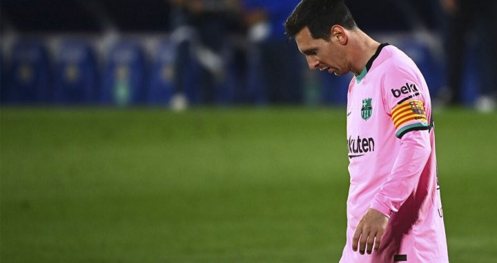 Messi, lamentando la derrota contra el Getafe | EFE