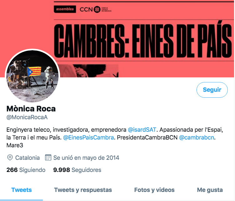 Perfil de Mònica Roca, presidenta de la Cámara de Comercio de Barcelona / TWITTEr