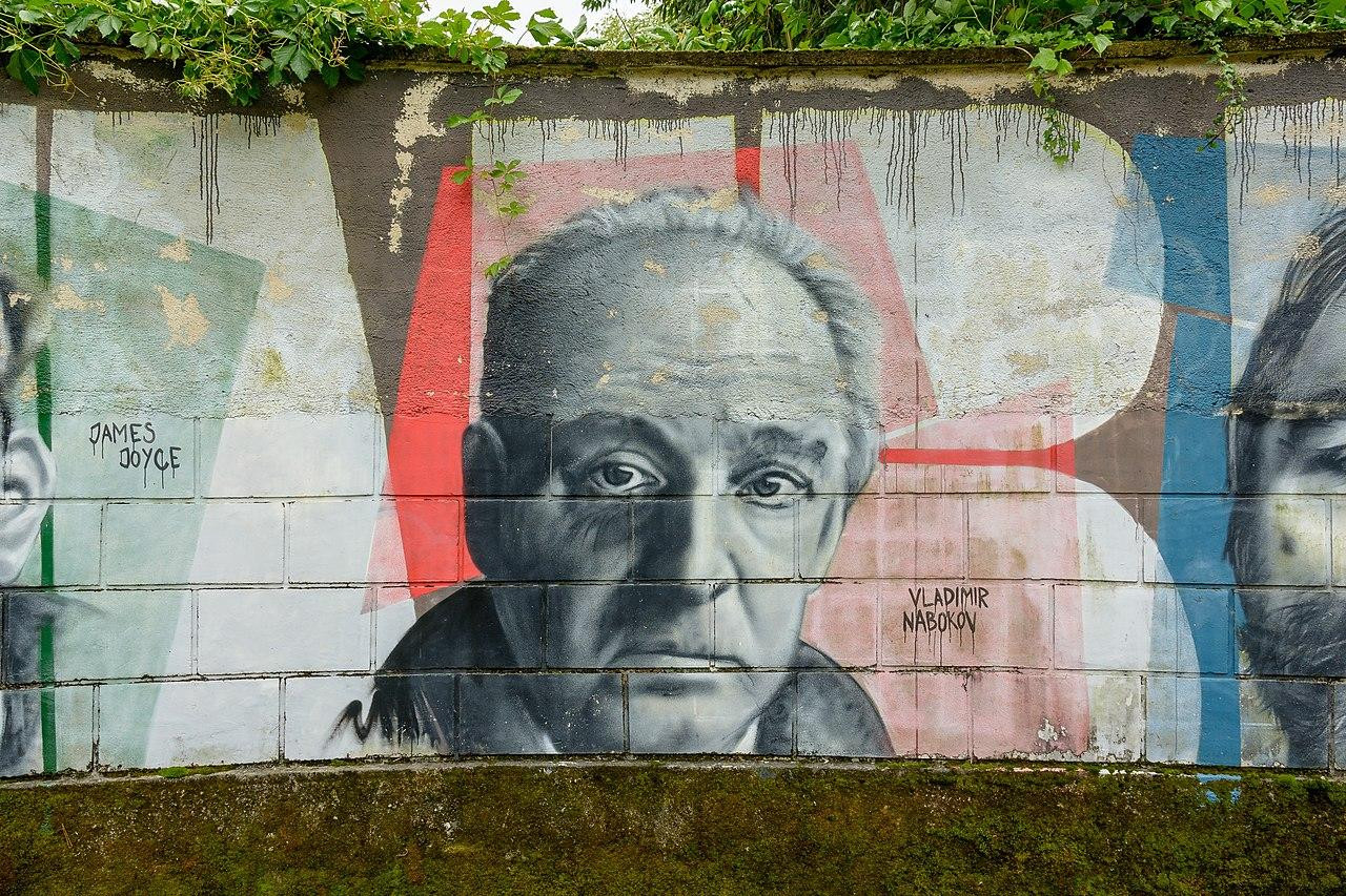 El escritor Vladimir Nabokov, representado en un 'graffiti' en Opatija (Croacia) / HENRY KELLNER.