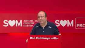 Miquel Iceta, primer secretario del PSC, en el Consell Nacional del partido / CG