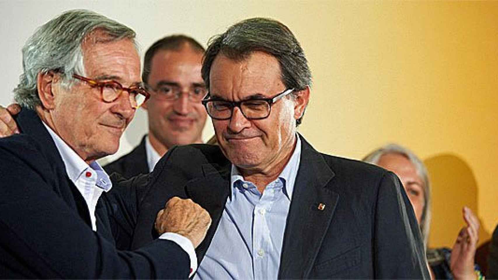Xavier Trias y Artur Mas, en una campaña de CiU