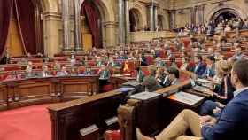 Imagen del interior del Parlament durante la sesión de control a Quim Torra / EP
