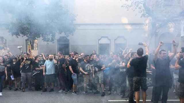 Protesta de los Mossos d'Esquadra ante la Consejería de Interior para reclamar mejoras laborales / CG