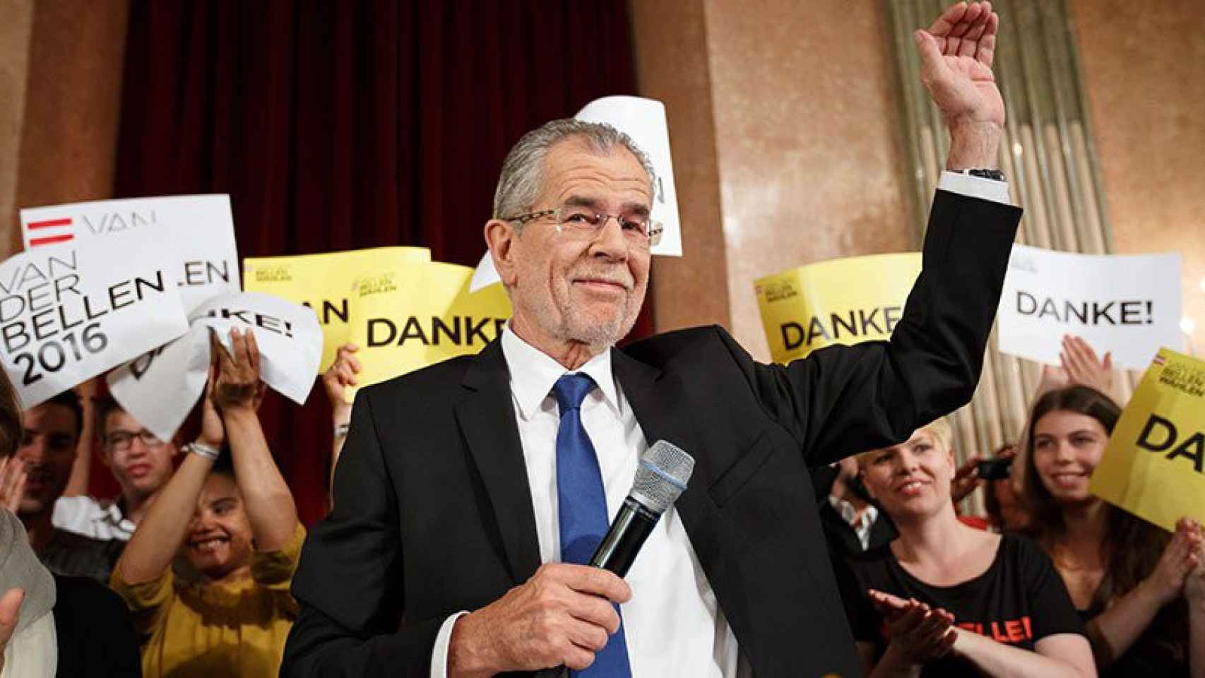 Alexander Van der Ballen, candidato a la presidencia de la República de los ecologistas austríacos.