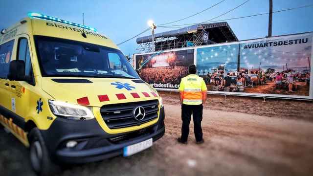 Imagen de una ambulancia de la empresa catalana Consorci de Girona / Cedida