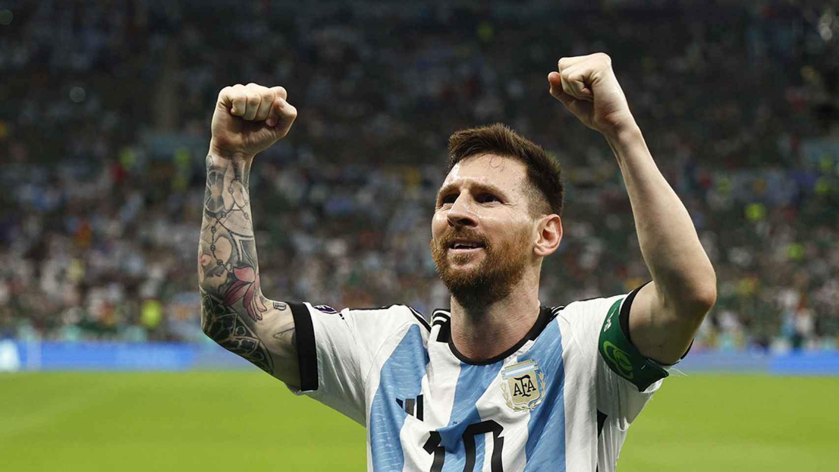 Leo Messi, el héroe de Argentina, en la sufrida victoria contra México / EFE