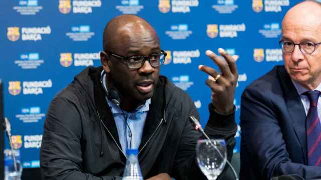 Lilian Thuram en un acto de la Fundación del Barça /REDES