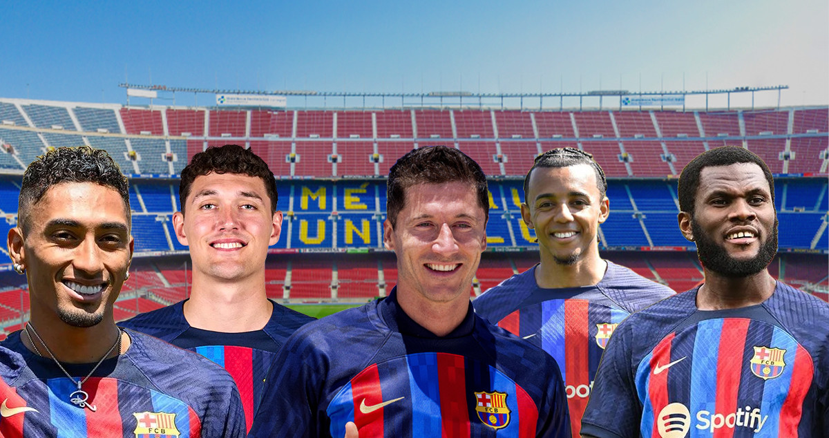 Raphinha, Christensen, Lewandowski, Koundé y Kessie, los cinco nuevos fichajes de Laporta para el Barça / CULEMANIA