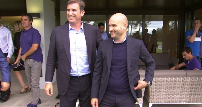 Ferran Soriano junto a Pere Guardiola, hermano de Pep Guardiola / AGENCIAS