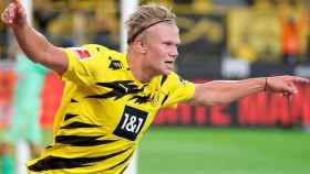 Erling Haaland celebra un gol del Borussia Dortmund / EFE