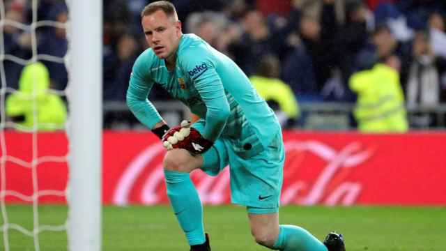 Ter Stegen, tras una intervención contra el Real Madrid | EFE