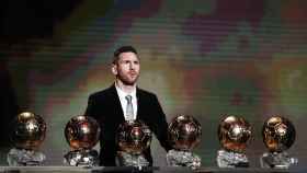 Leo Messi, con sus seis Balones de Oro / EFE