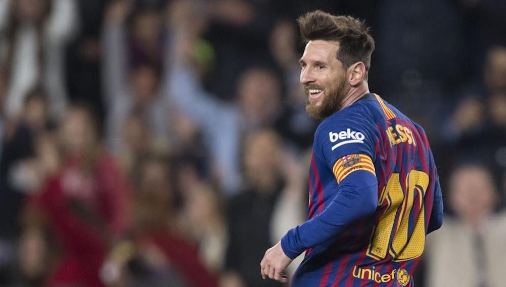 Una foto de Leo Messi celebrando un gol / TWITTER