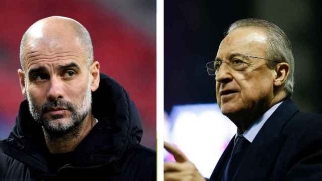 Guardiola y Florentino Pérez, en un montaje / Culemanía