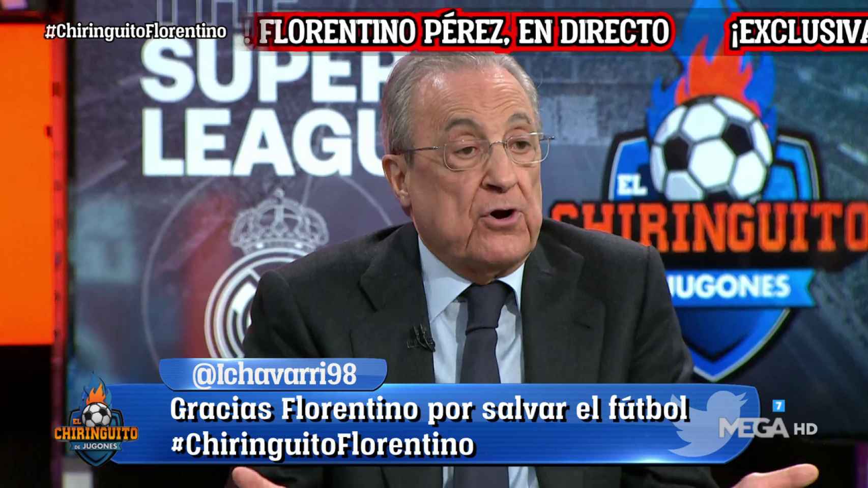 Florentino Pérez visita 'El Chiringuito de Jugones'