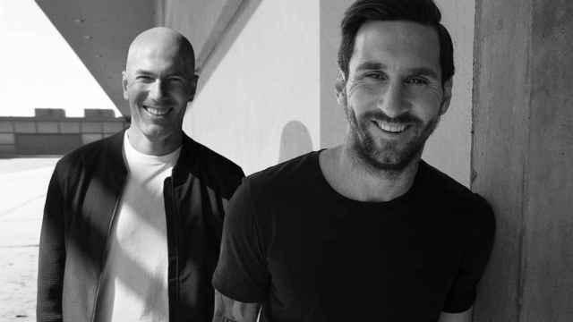 Zidane y Messi en una grabación de OTRO / INSTAGRAM