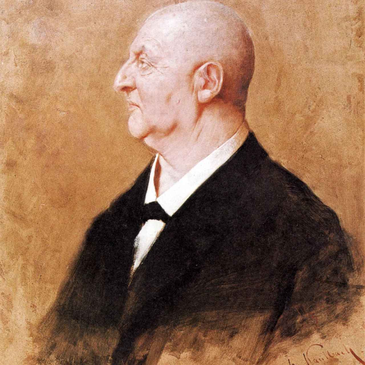Anton Bruckner (1885) dibujado por Hermann von Kaulbach