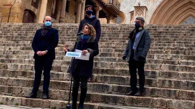 La candidata del PDECat a las elecciones catalanas, Àngels Chacón, en un acto en Tarragona / PDECAT