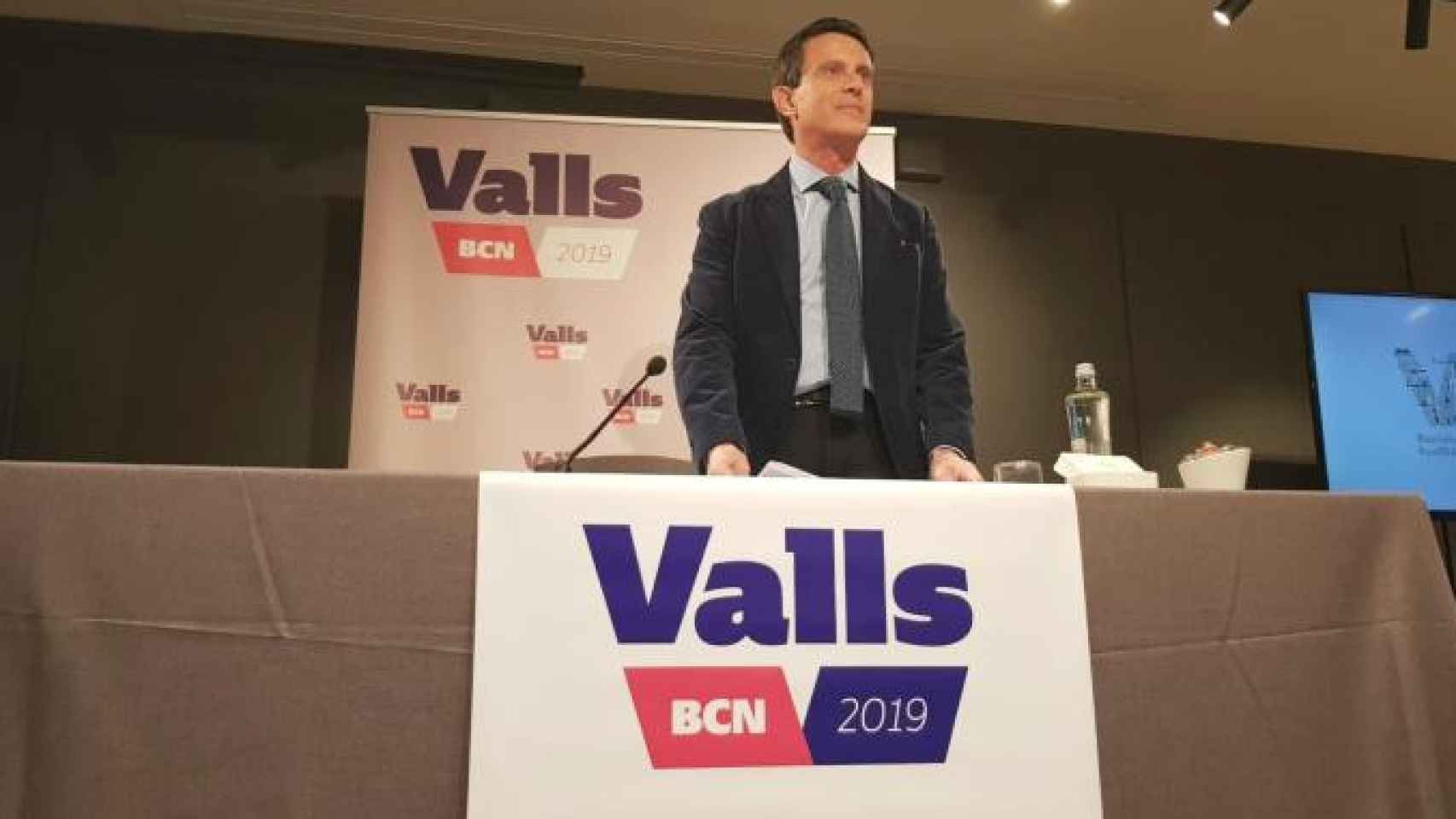 Manuel Valls, candidato a alcalde de Barcelona, durante la presentación de sus propuestas en materia de vivienda / CG