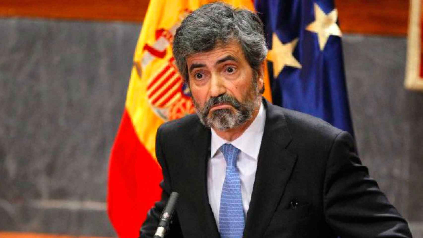 Carlos Lesmes, presidente del Consejo General del Poder Judicial y del Tribunal Supremo, se quejó de que los jueces están cansados / EFE