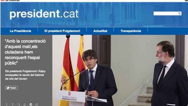 La nueva web que ha abierto Puigdemont desde Bruselas / CG