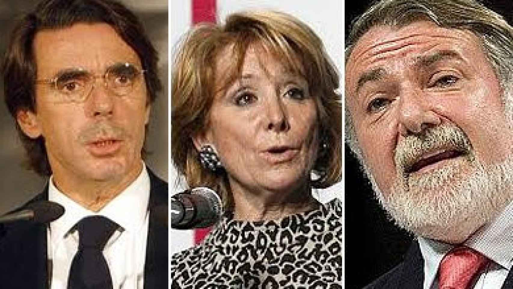 Aznar, Aguirre y Mayor Oreja