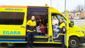 Imagen de una ambulancia de Egara, empresa de Terrassa / Cedida