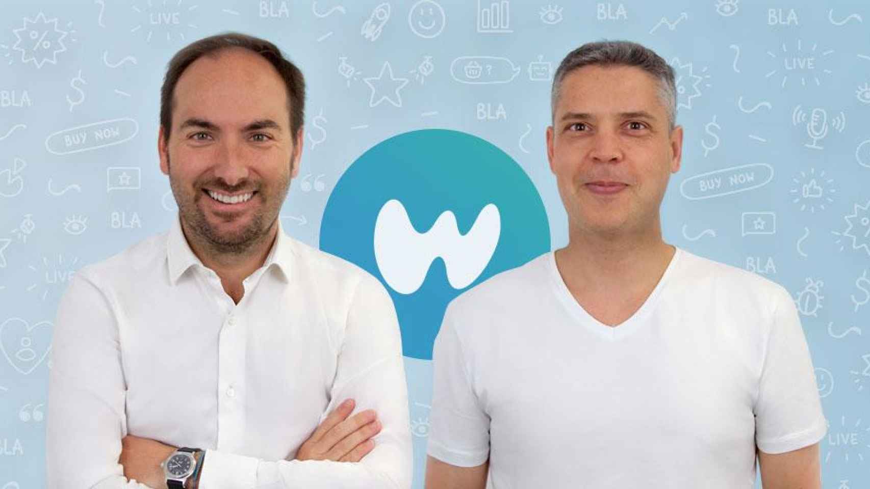 Los fundadores de Whisbi, Alex Bisbe y José Luis Cantero