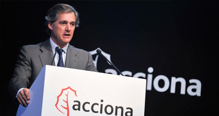 José Manuel Entrecanales, presidente ejecutivo de Acciona, durante un acto corporativo de la firma / EFE