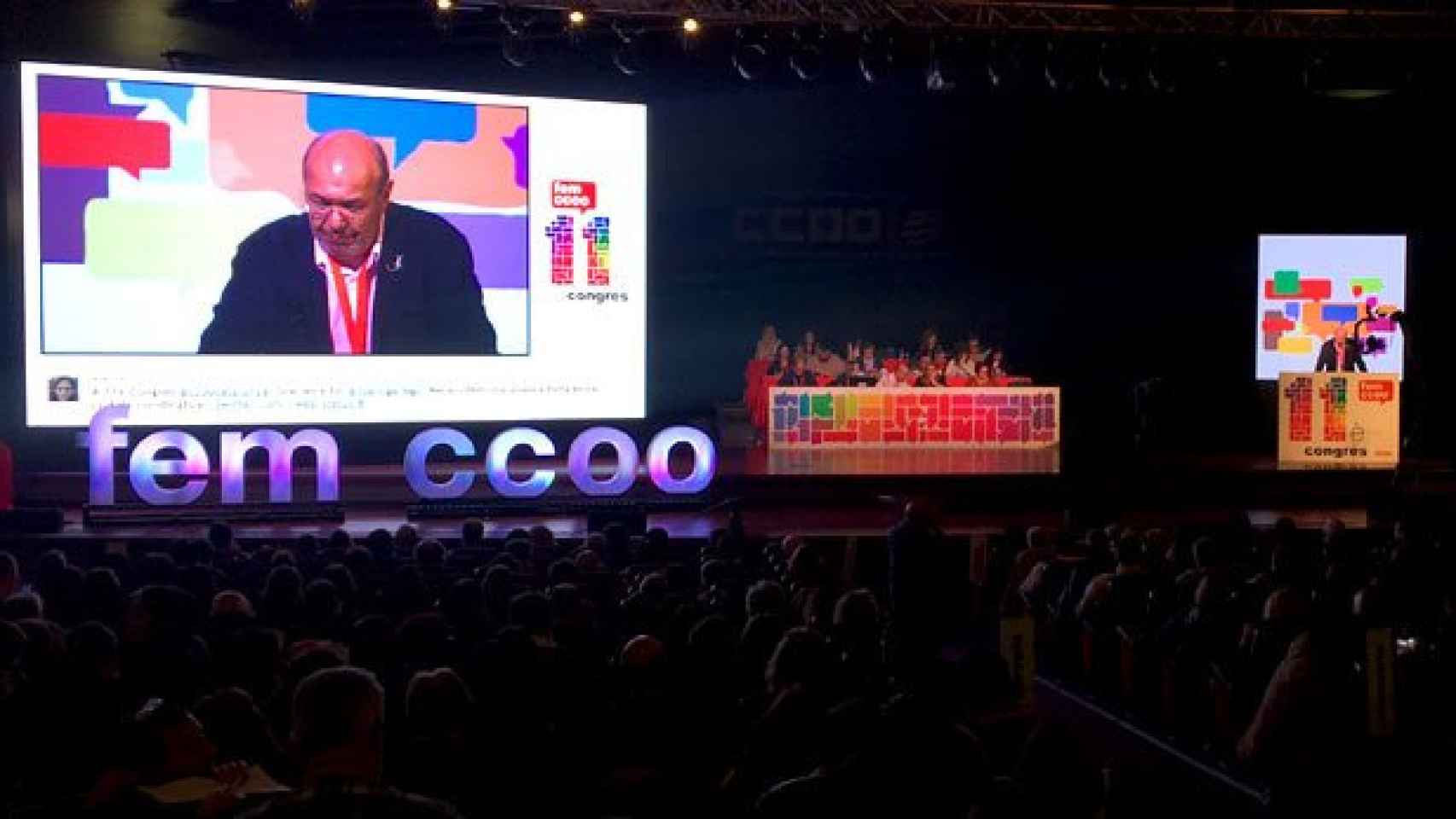 Juan Carlos Gallego presenta su último informe de gestión como secretario general de CCOO de Cataluña al inicio del 11 congreso del sindicato / CG