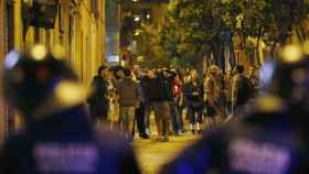Imagen de una las protestas registradas en el barrio de Gràcia de Barcelona en las últimas semanas.