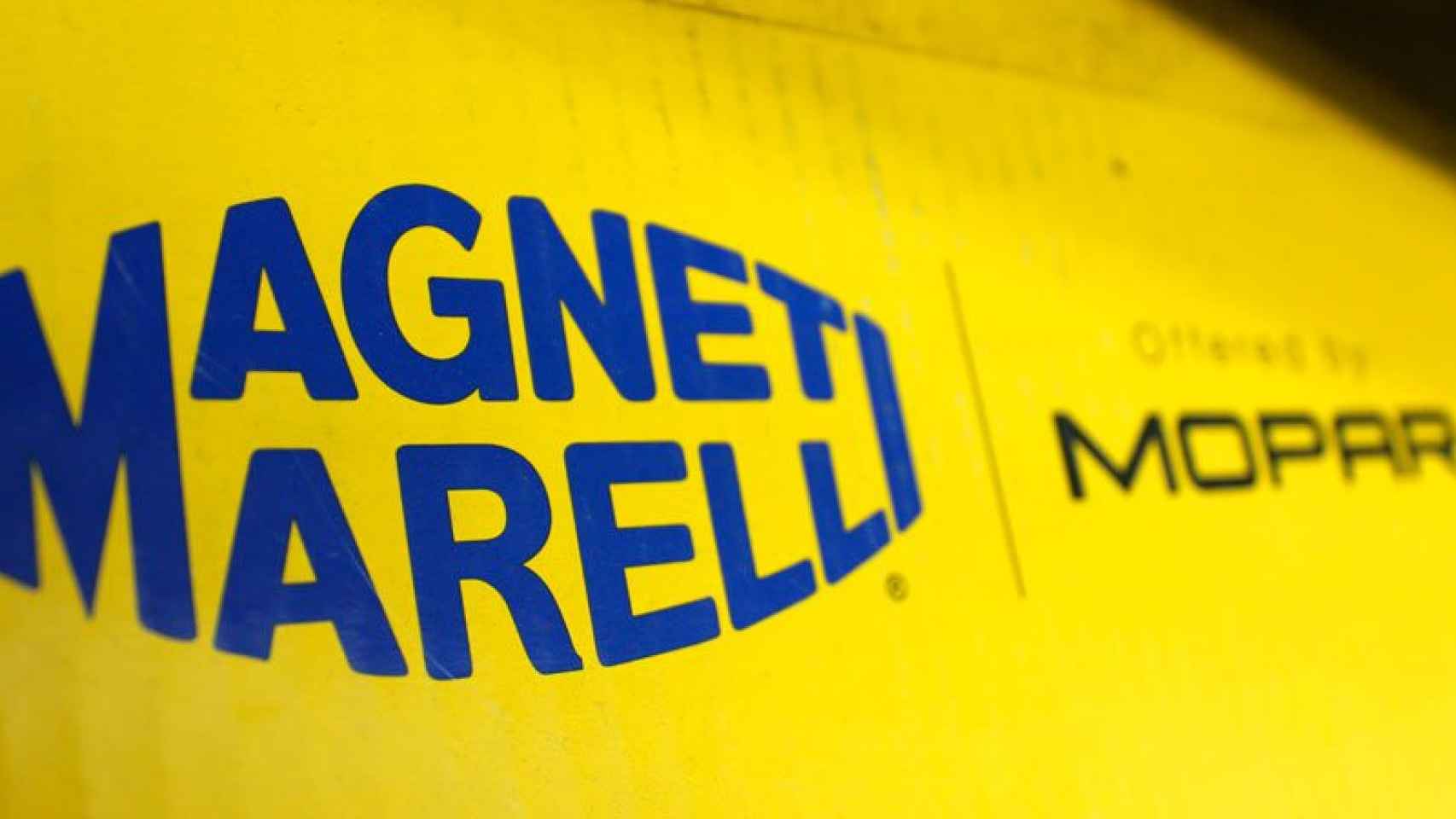Logotipo de Magneti Marelli España, fabricante de componentes para automoción