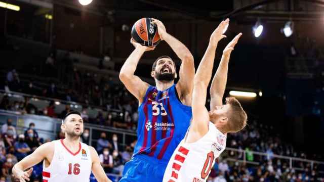 Nikola Mirotić, protagonista del triunfo del Barça ante el Olympiacos / FCB