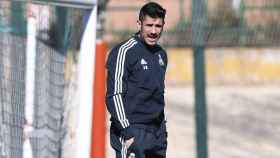 Álvaro Benito en un entrenamiento del Real Madrid / EFE