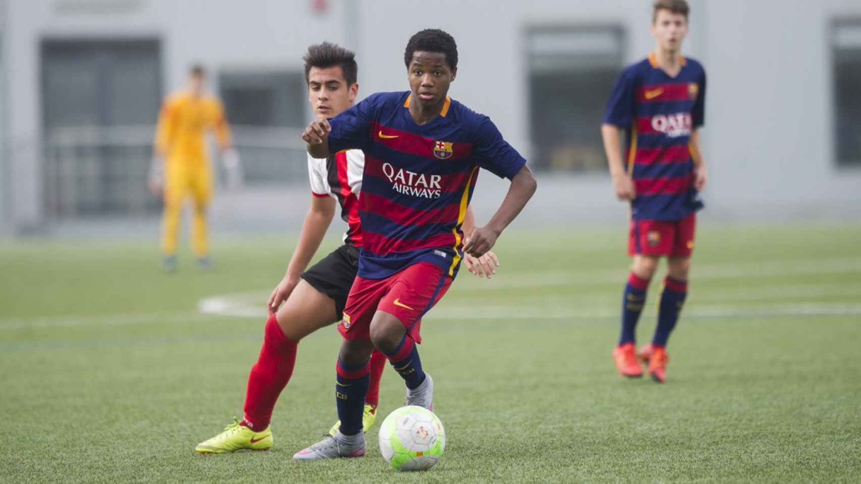 Ansu Fati, jugando con las categorías inferiores del Barça | FCB