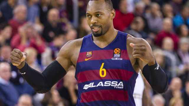 Joey Dorsey en un partido con el Barça EFE