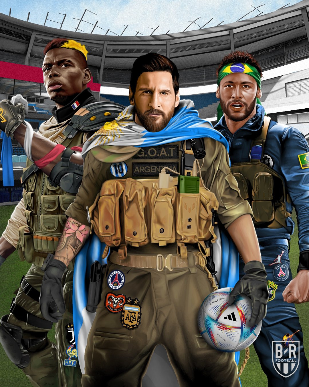 Messi, Neymar y Pogba en la portada del Call of Duty / REDES