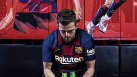 Pjanic, vestido con la camiseta del Barça, en un montaje | REDES
